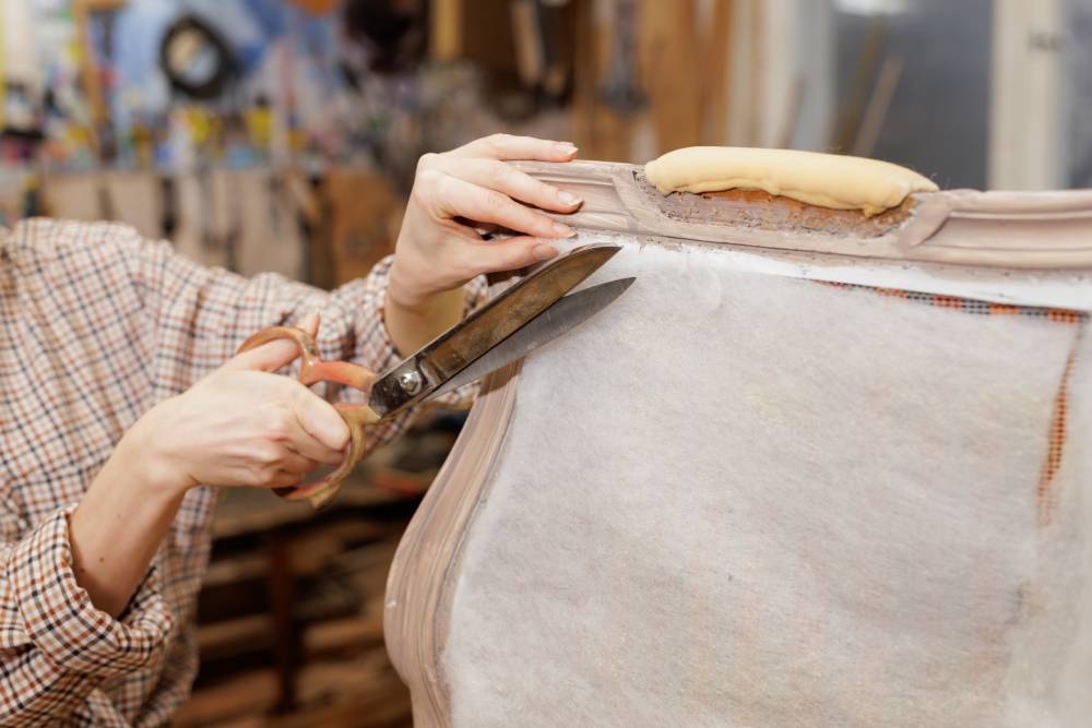 Sofa seat upholstery service restoring comfort and durability